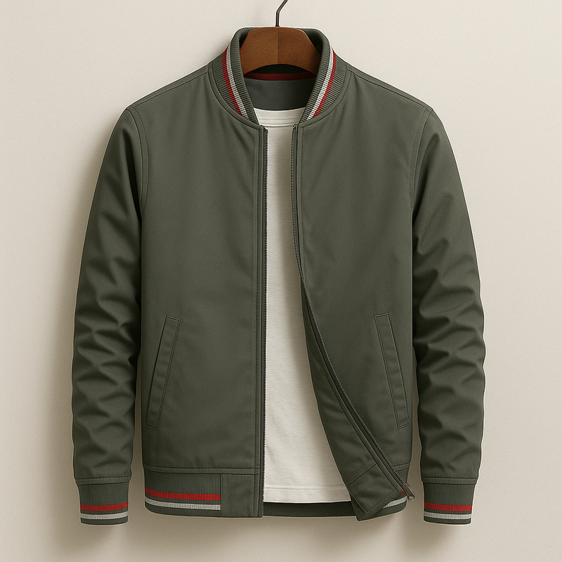 Elias™ | Elegant bomberjakke med striper