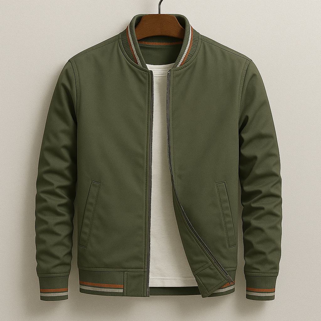 Elias™ | Elegant bomberjakke med striper