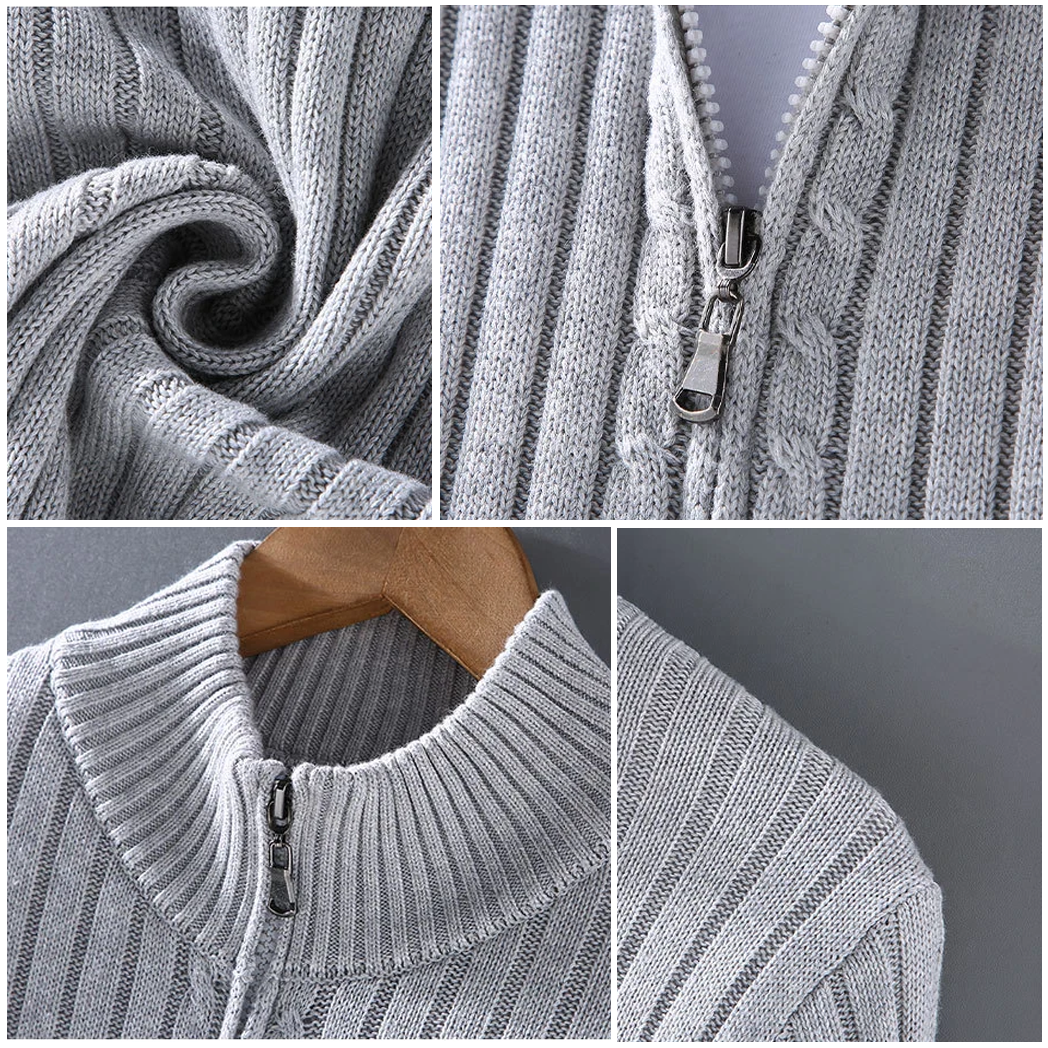 Thibault™ - Uformell Cardigan med Glidelås