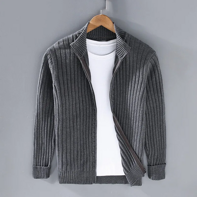 Thibault™ - Uformell Cardigan med Glidelås