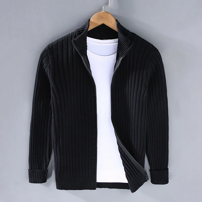 Thibault™ - Uformell Cardigan med Glidelås